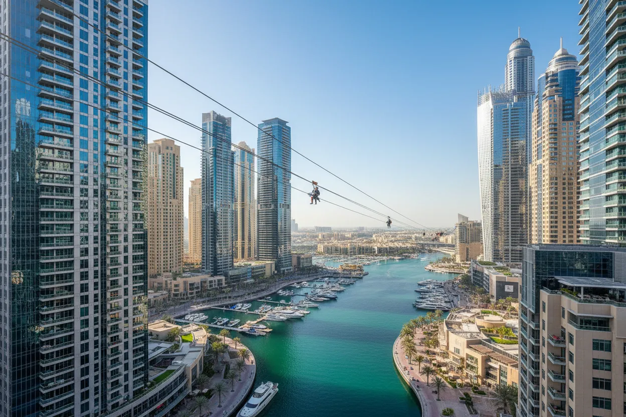 XLine Dubai Marina Zipline