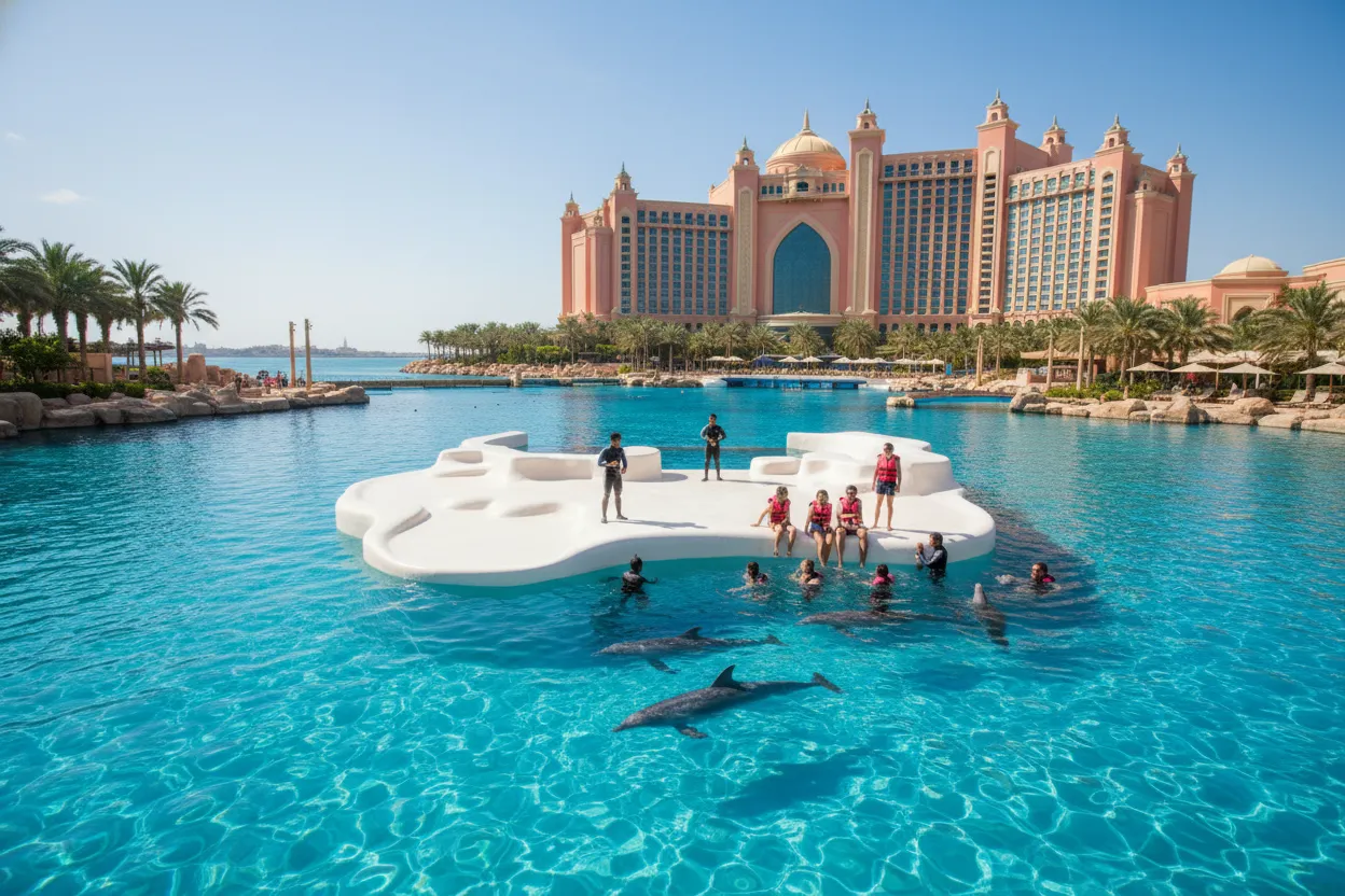 Swimming with Dolphins at Atlantis