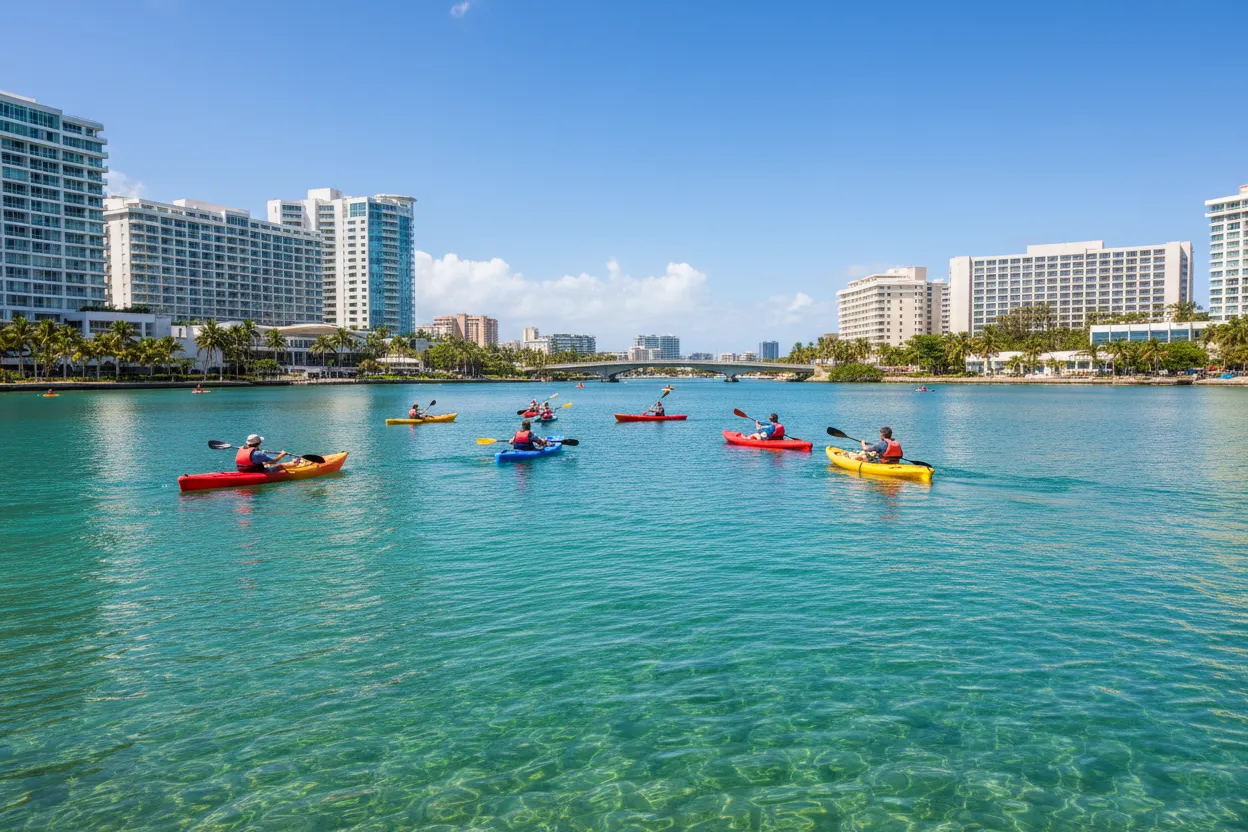Kayaking in Condado Lagoon