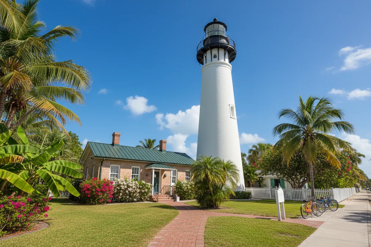 Historic lighthouses in Key West with Cloud of Goods.