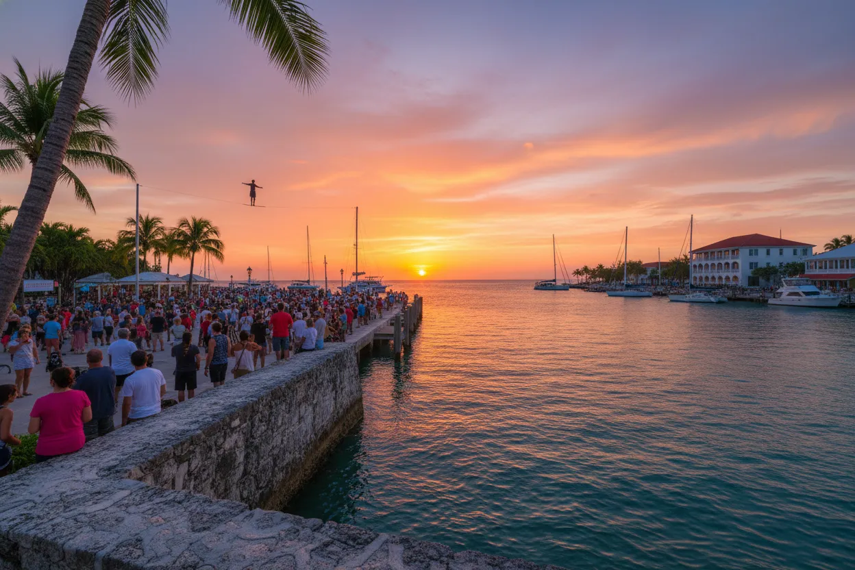 Sunset Celebration at Mallory Square