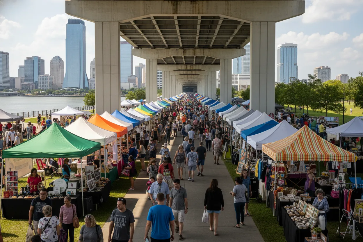 Riverside Arts Market Browsing