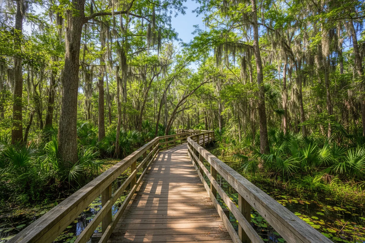 Walking the Boardwalks at Six Mile Cypress Slough