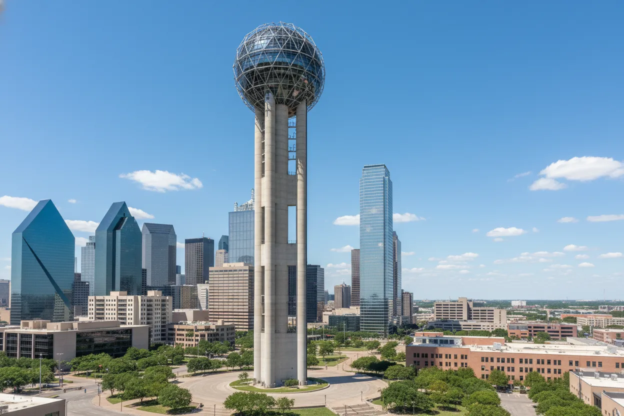 Tall observation tower accessible via Cloud of Goods rentals delivered in Dallas.