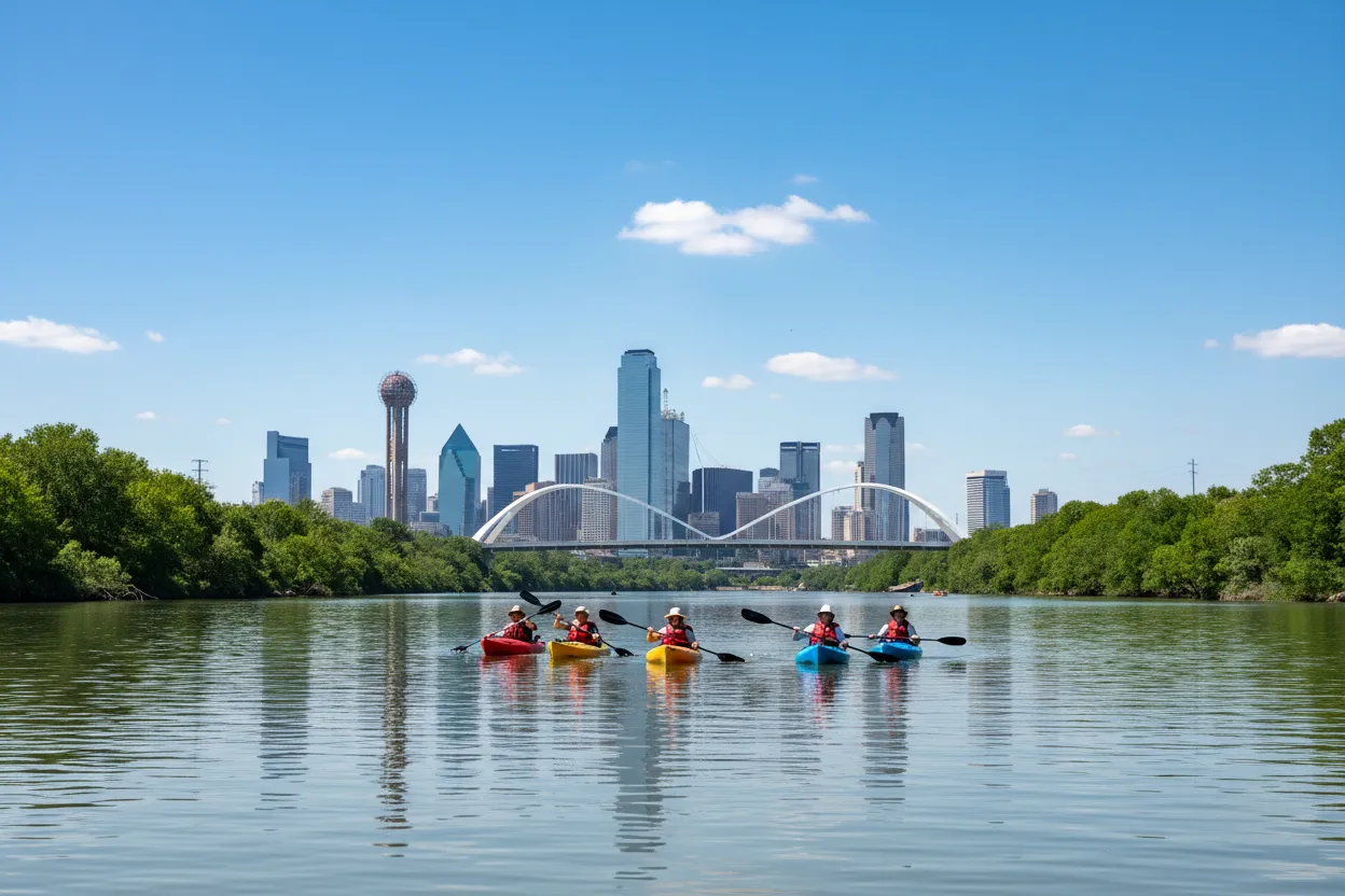 Kayaking on the Trinity River