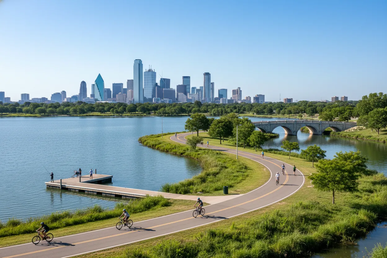 Cycling Around White Rock Lake