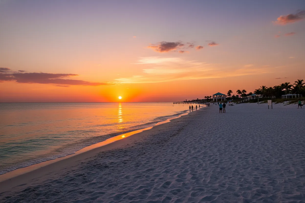Sunset at Siesta Key Public Beach