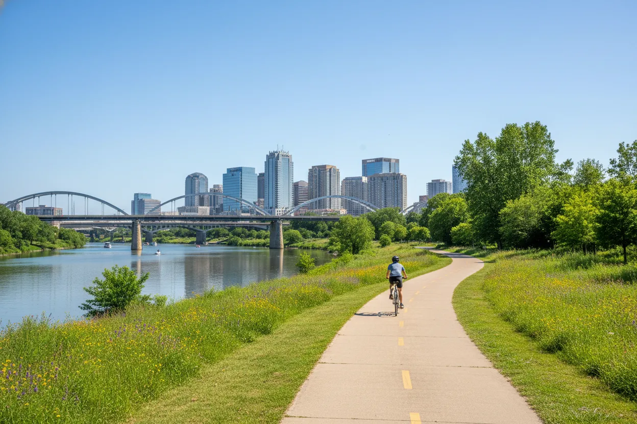 Biking the Trinity Trails