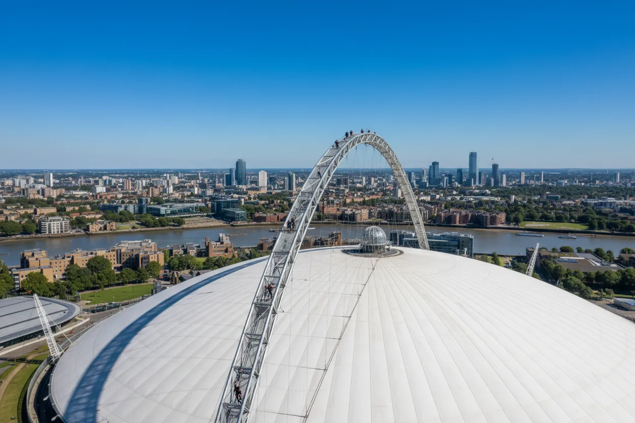 Up at The O2 Climb