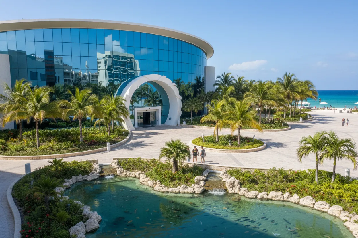 Fascinating marine exhibits at the Interactive Aquarium featuring Cloud of Goods rentals.