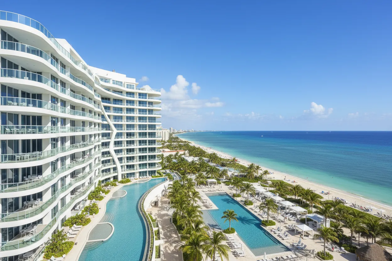 Sleek architecture at Secrets The Vine equipped with Cloud of Goods rental deliveries.