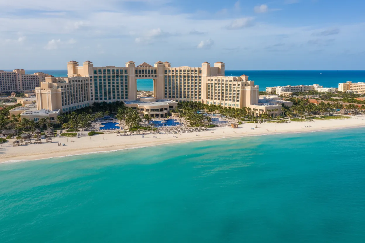 Classic luxury pools at JW Marriott Cancun made easy with Cloud of Goods rentals.