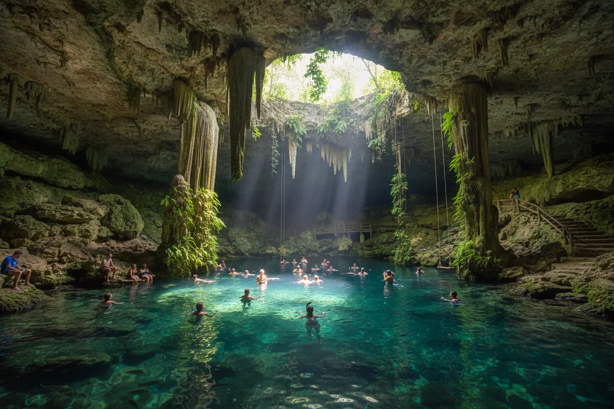 Swimming in Local Cenotes