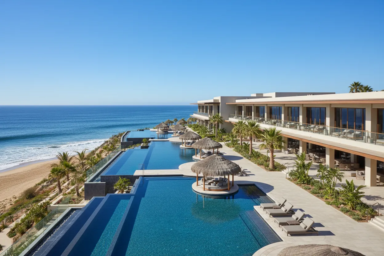 Los artículos alquilados por Cloud of Goods fueron entregados en el hotel The Cape en Cabo San Lucas.