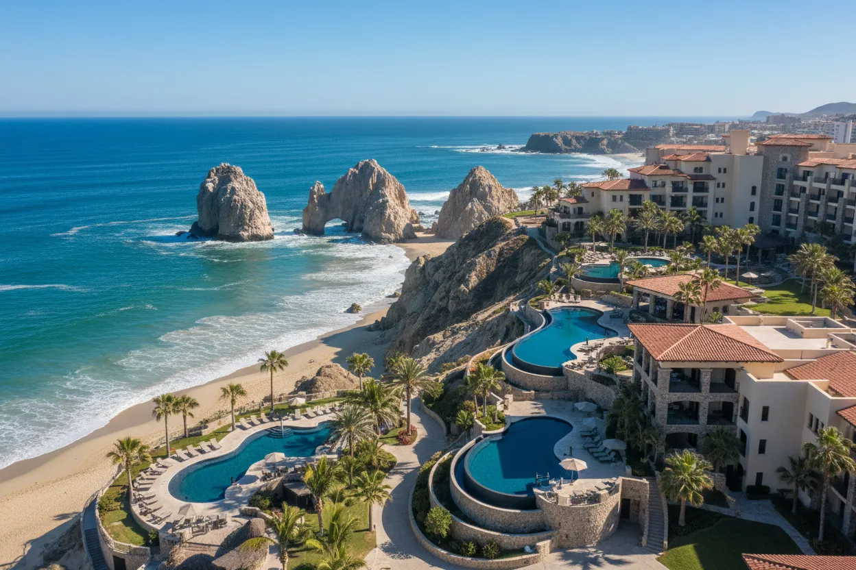 Ubicado directamente en la playa Medano, ideal para nadar, este resort combina a la perfección experiencias de estilo de vida sofisticadas con el ambiente animado de un club de playa. Es el destino ideal para quienes buscan socializar y relajarse con estilo. Disfrute de unas vacaciones frente al mar aún mejores con los alquileres de Cloud of Goods en Cabo San Lucas. Entregamos rápidamente ayudas para la movilidad para garantizar que todos los huéspedes puedan acceder a la animada piscina de forma segura. Relájese con lujo y deje que le brindemos la comodidad directamente.