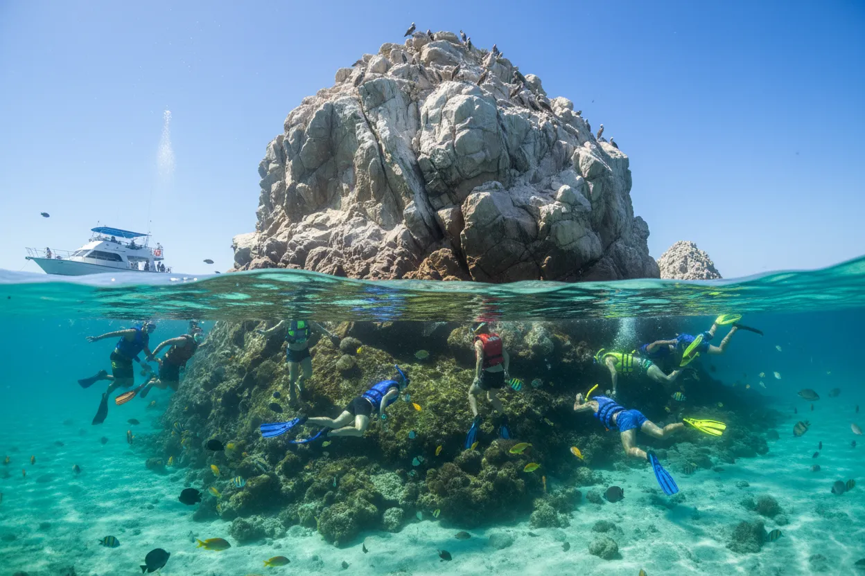 Snorkeling at Pelican Rock