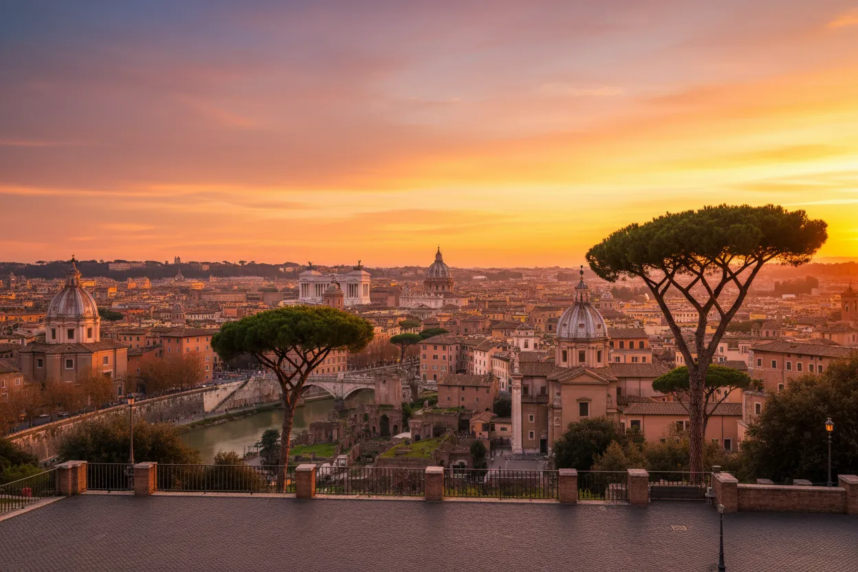 Gianicolo Hill Sunset