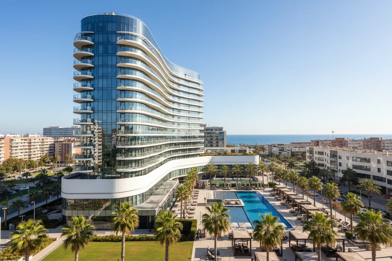 Hilton Diagonal Mar with Cloud of Goods equipment delivery.