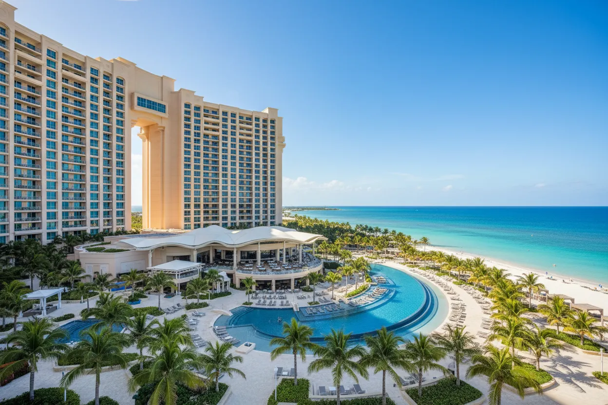 Upscale luxury resort suites improved by Cloud of Goods in Nassau.