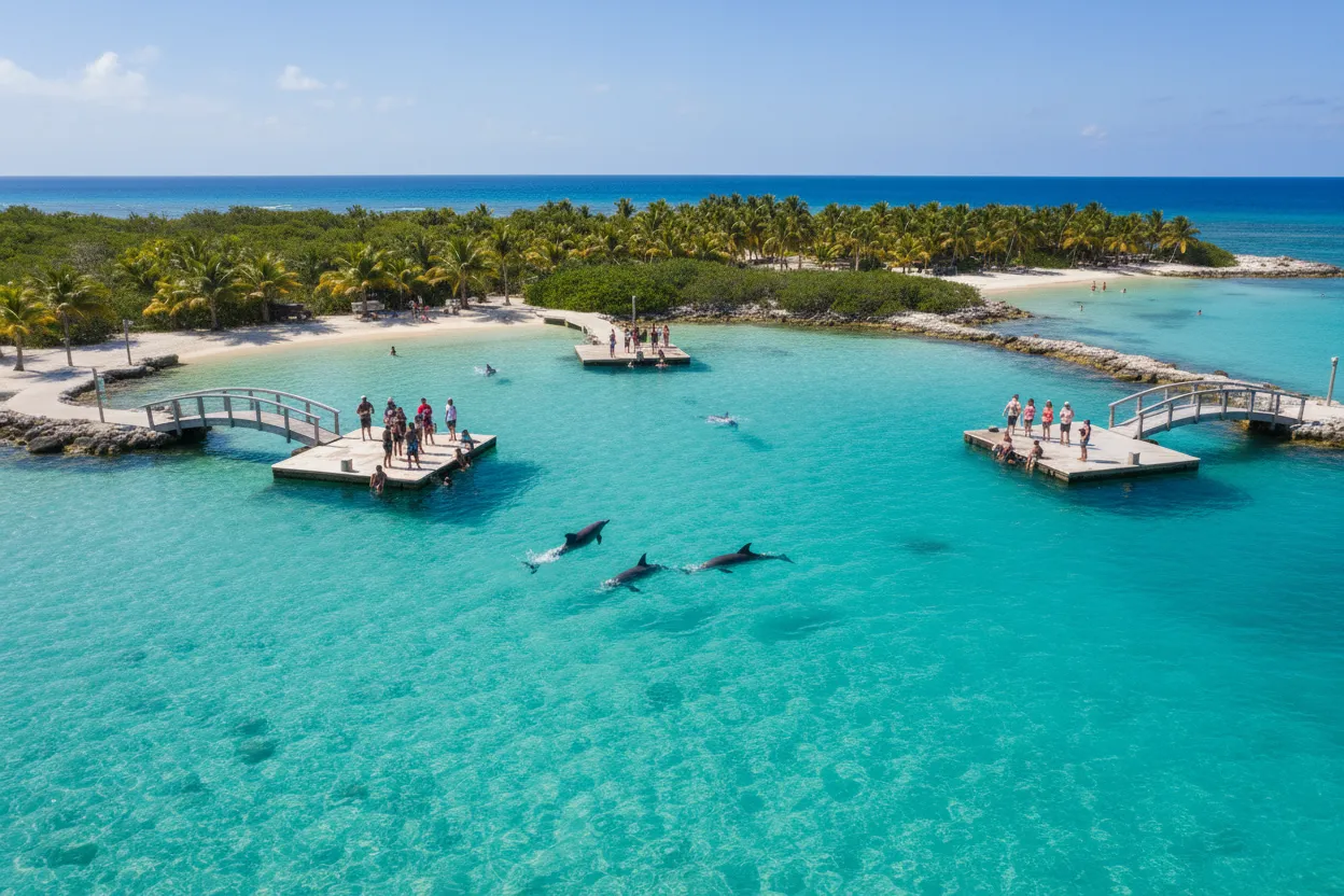 Swimming with Dolphins at Blue Lagoon