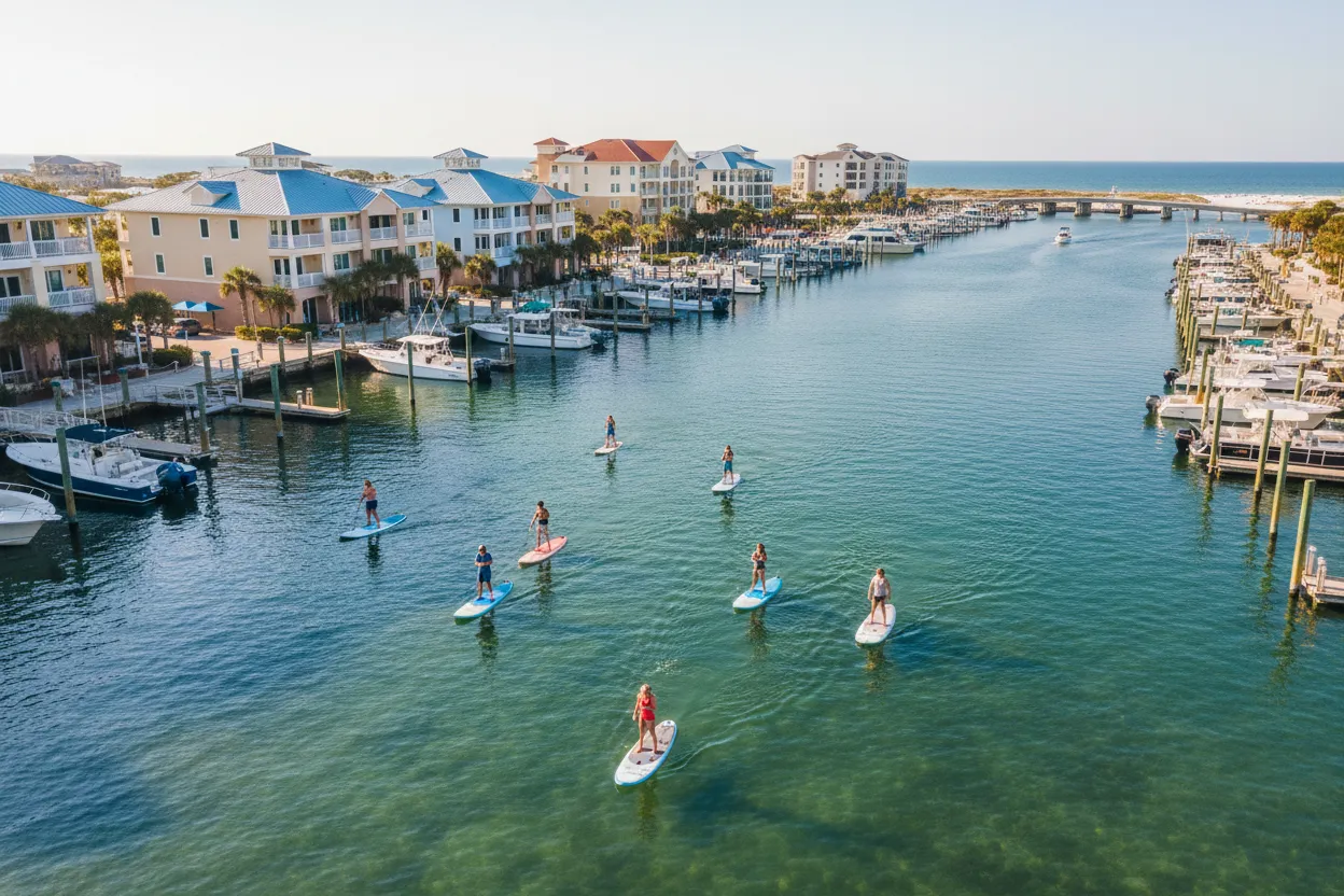 Paddleboarding the Harbor