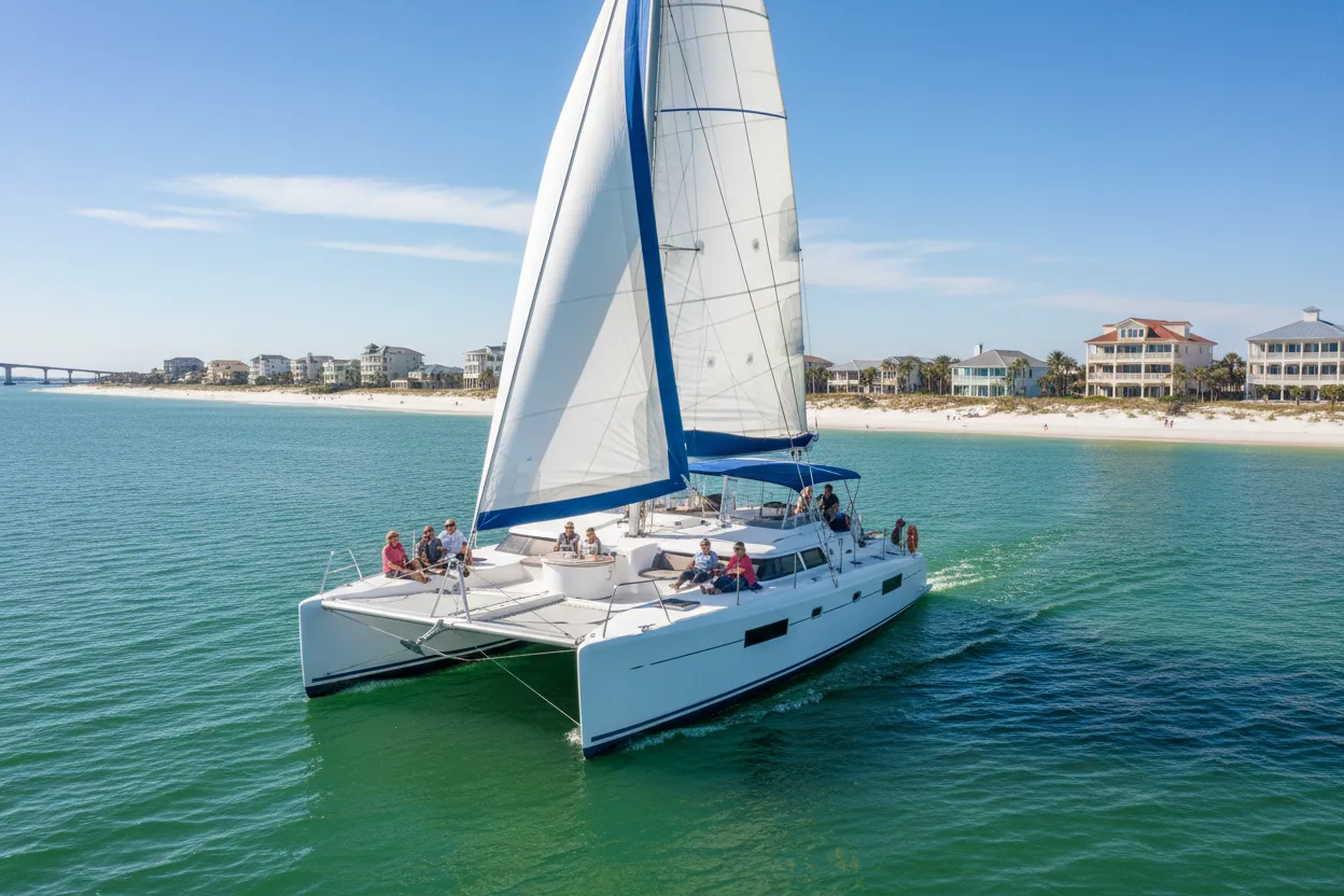 Sunset Catamaran Sailing