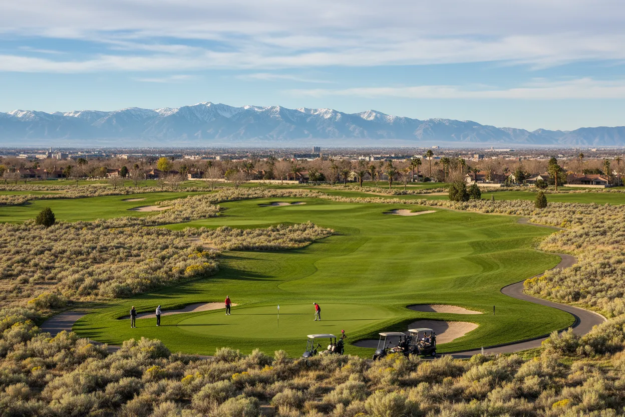 Golfing at Washoe County Golf Course