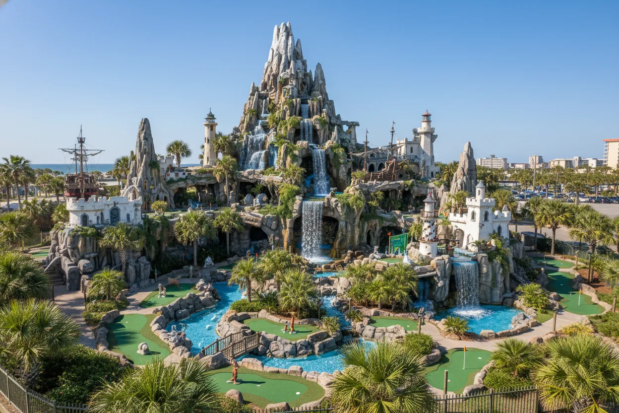 Mini Golfing at Mount Atlanticus