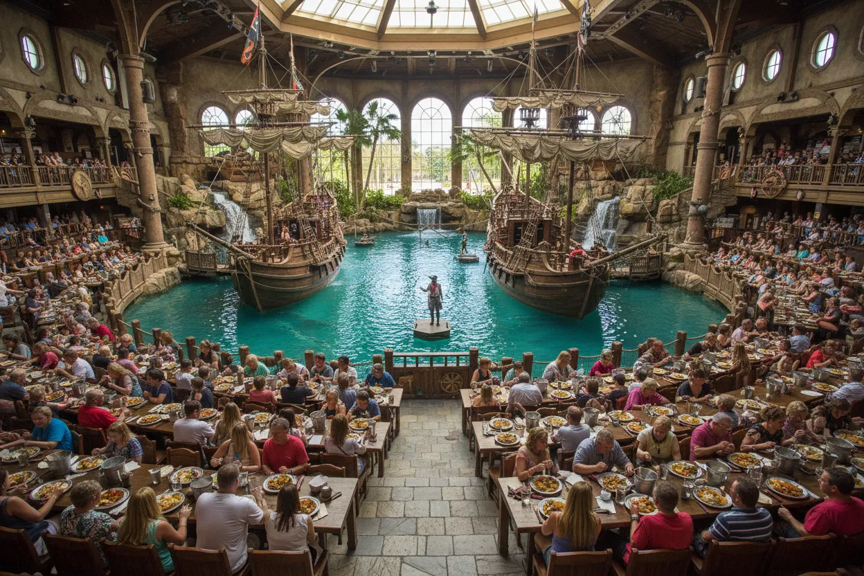 Dining at Pirates Voyage