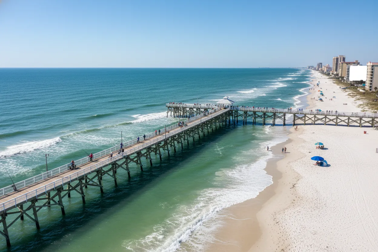 Fishing at Russell-Fields Pier