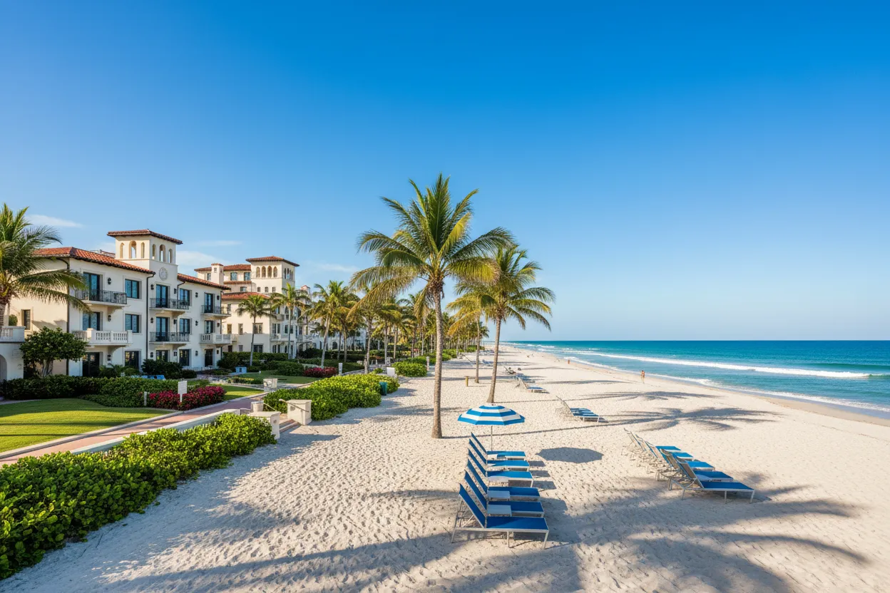Relaxing on Palm Beach Municipal Beach