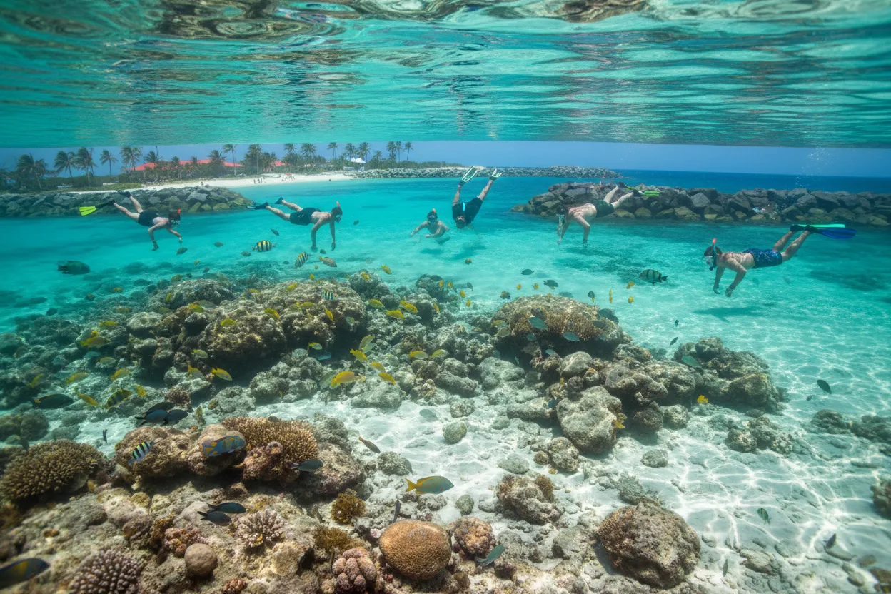 Snorkeling at Peanut Island