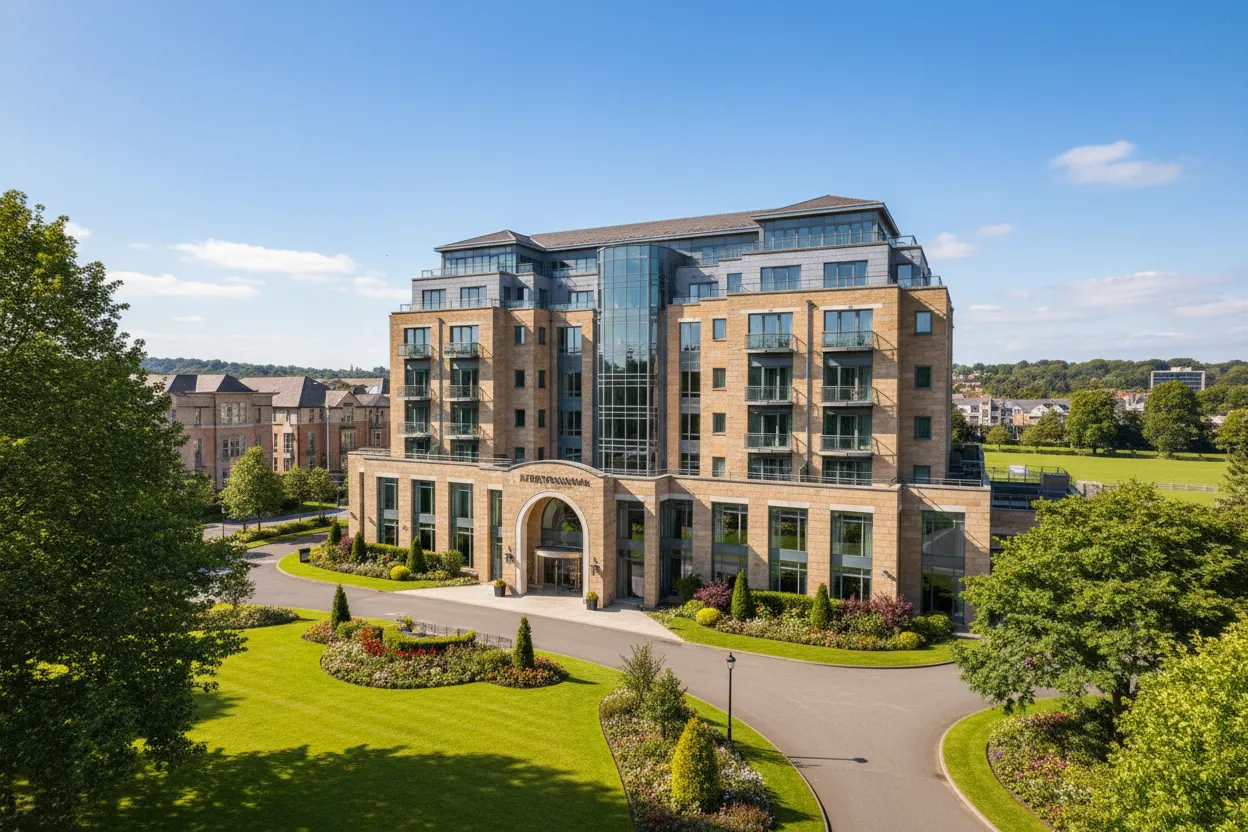 Upscale InterContinental Dublin grounds with Cloud of Goods rentals