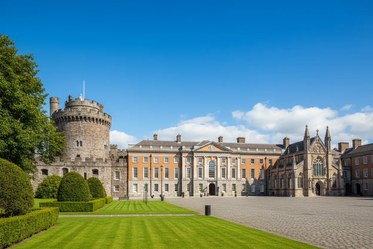 Historic Dublin Castle grounds supported by Cloud of Goods Dublin