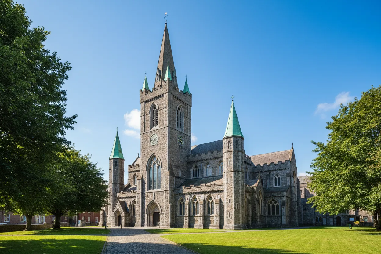 Medieval Christ Church Cathedral with Cloud of Goods rentals Dublin