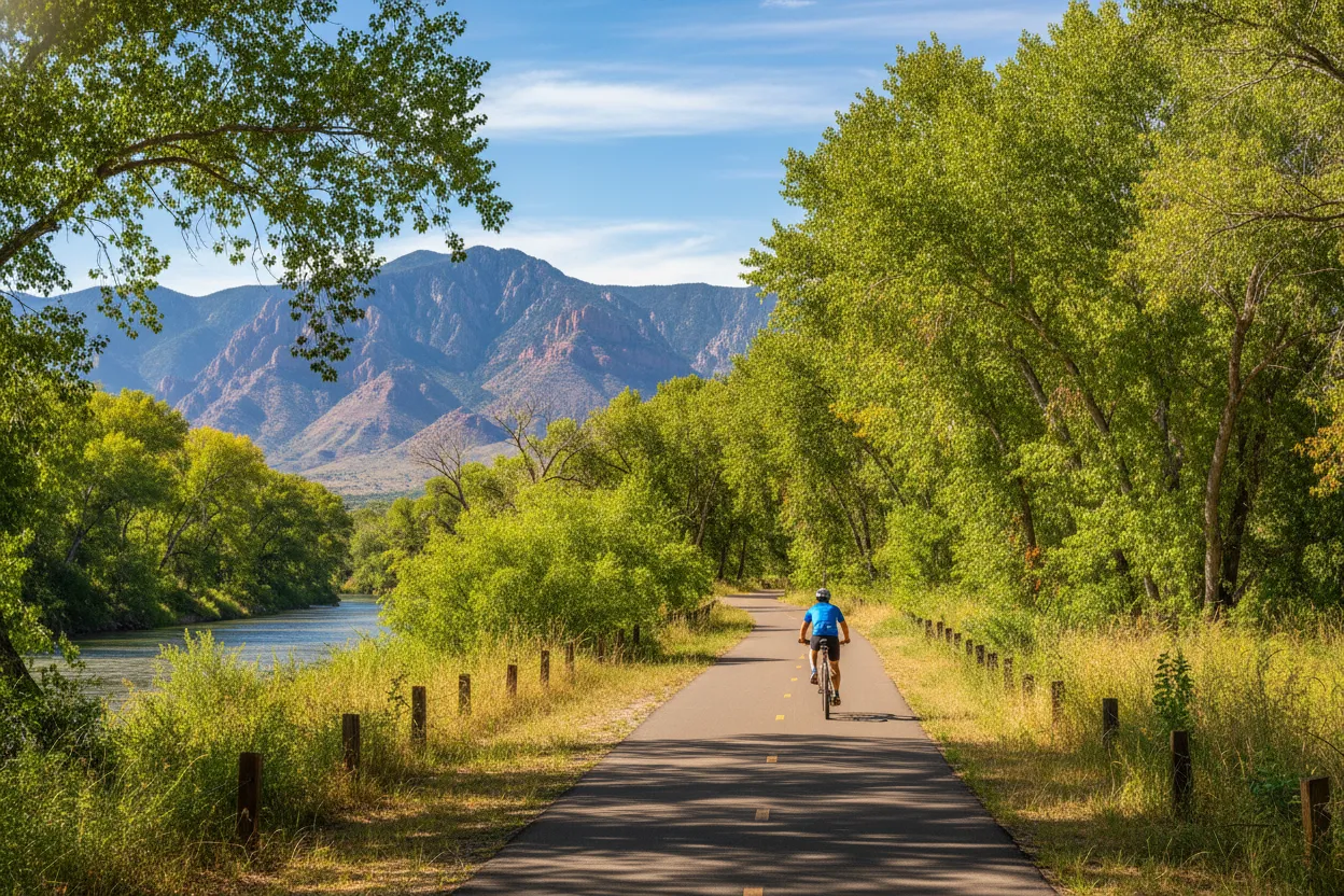 Paseo del Bosque Trail Biking