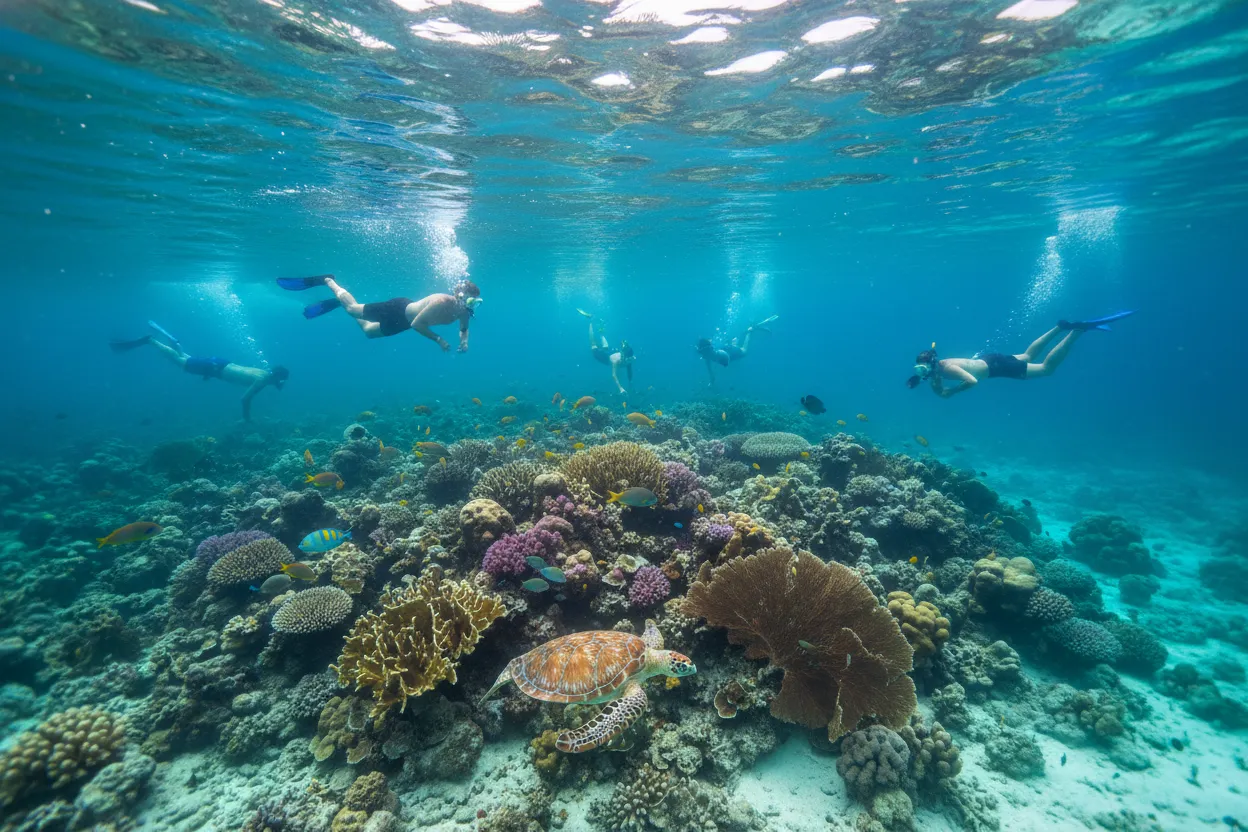 Snorkeling at the Mesoamerican Reef