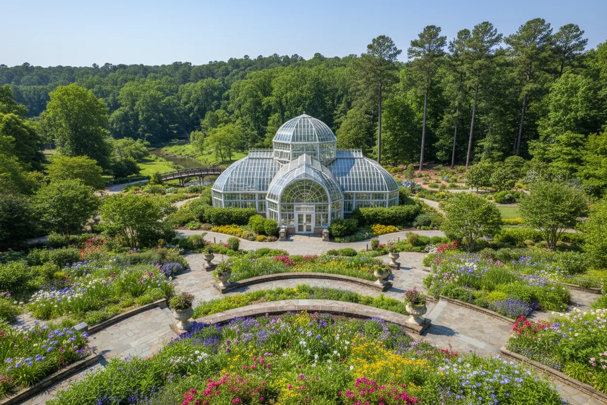 Beautiful paths at the State Botanical Garden with Cloud of Goods rentals in Athens.