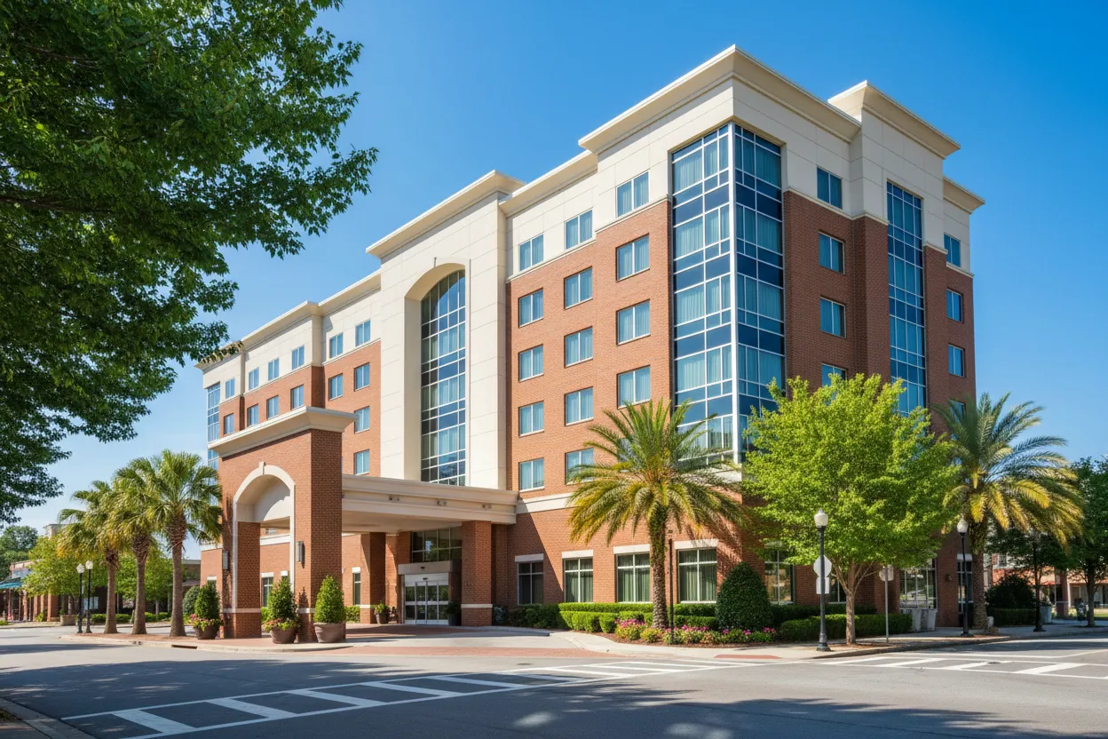 Spacious suites at SpringHill Suites with Cloud of Goods rentals delivered in Athens.