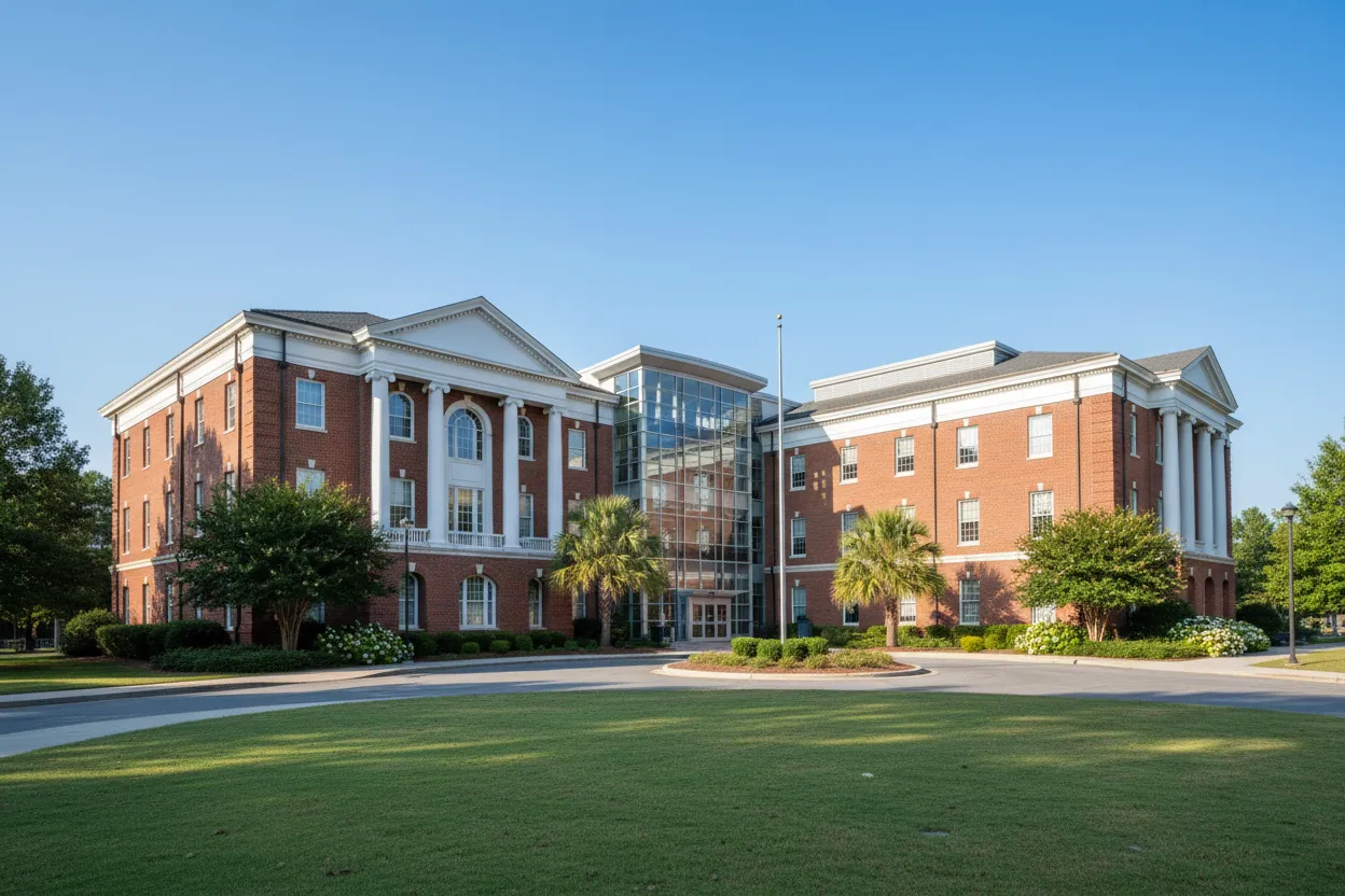 The UGA Center building with Cloud of Goods rentals delivered in Athens.