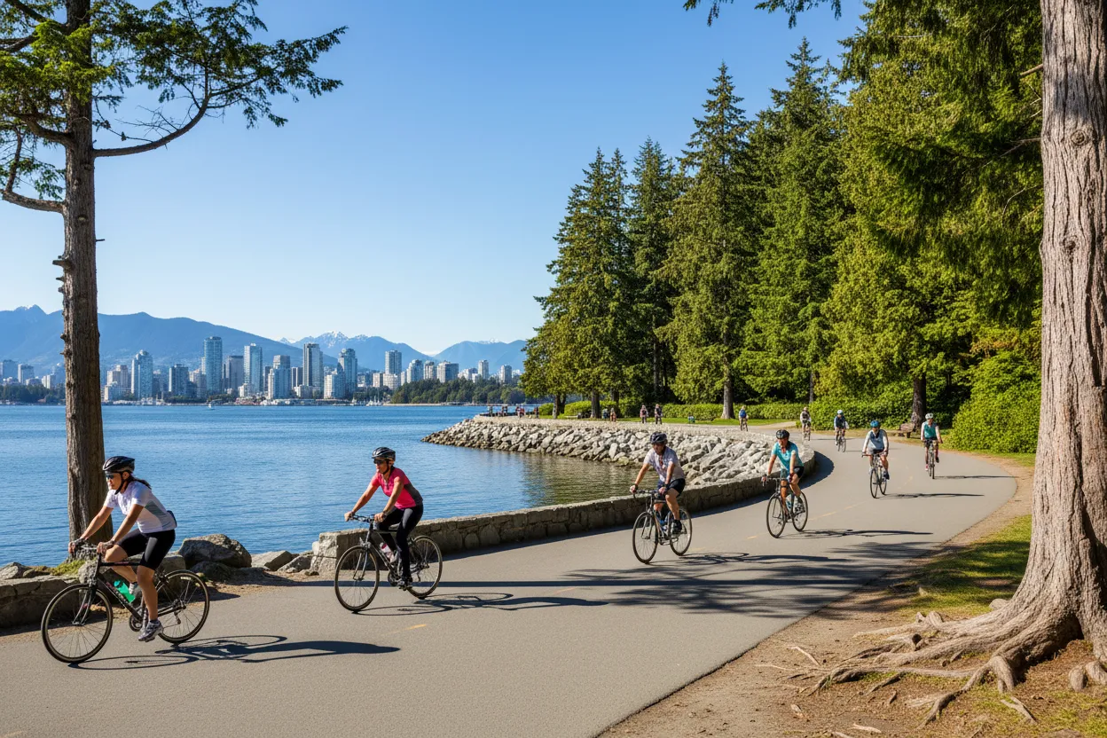 Biking the Stanley Park Seawall