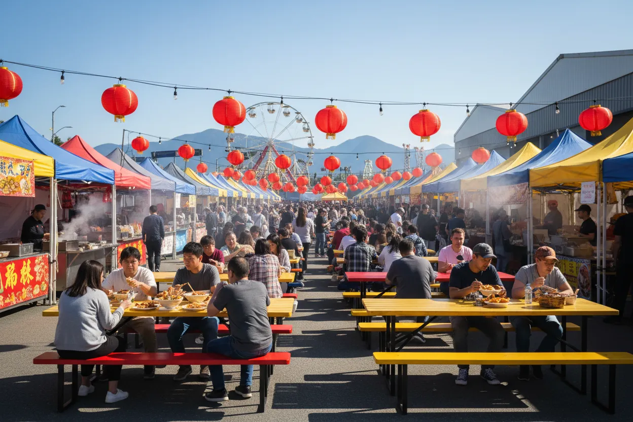 Dining at Richmond Night Market