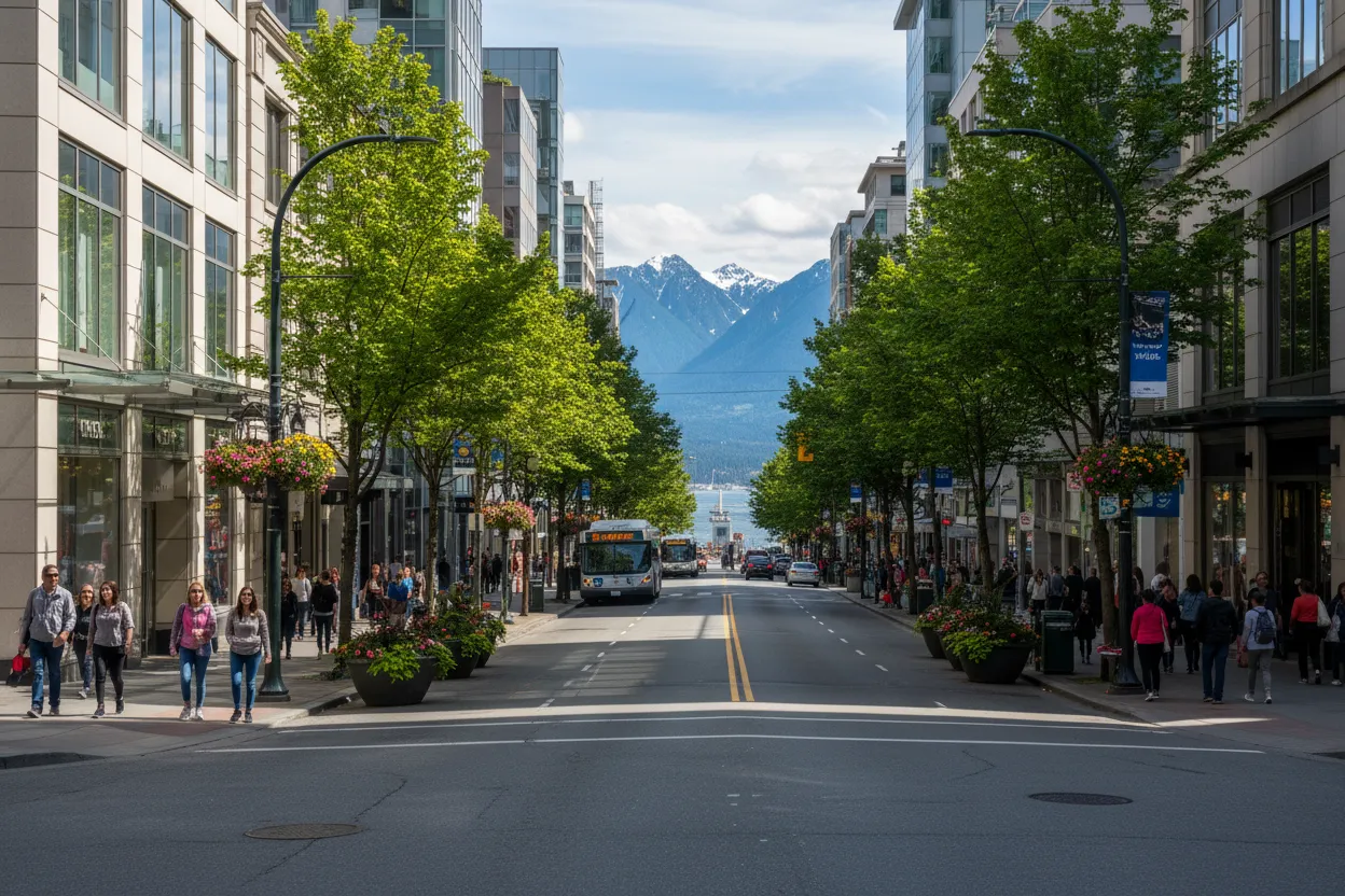 Shopping on Robson Street