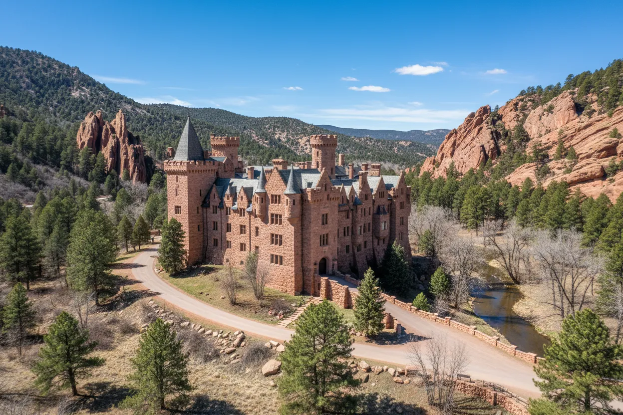 Elegant Glen Eyrie Castle supported by Cloud of Goods rentals in Colorado Springs.