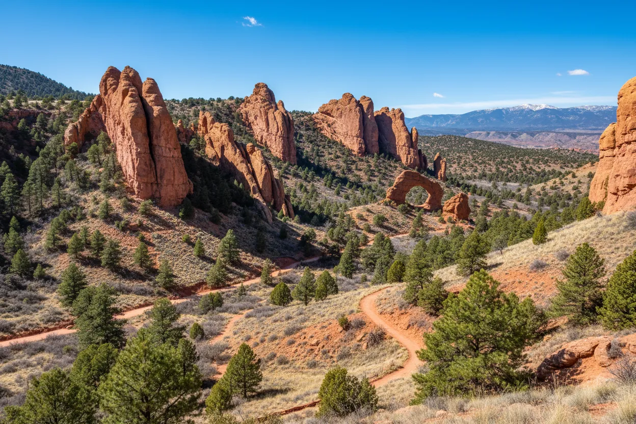 Open trails at Red Rock Canyon supported by Cloud of Goods in Colorado Springs.