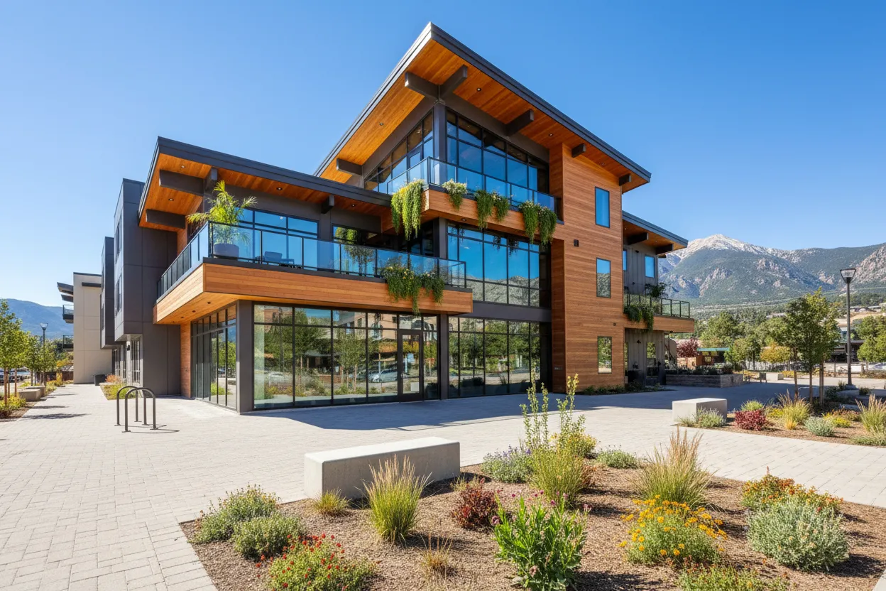 Trendy greenhouse space at Kinship Landing paired with Cloud of Goods in Colorado Springs.