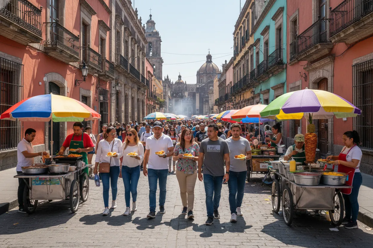 Taking a Street Food Tour in Centro