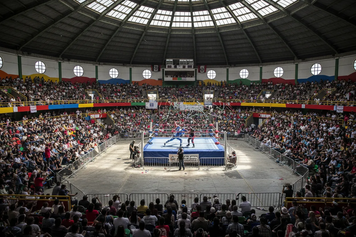 Watching Lucha Libre at Arena Mexico