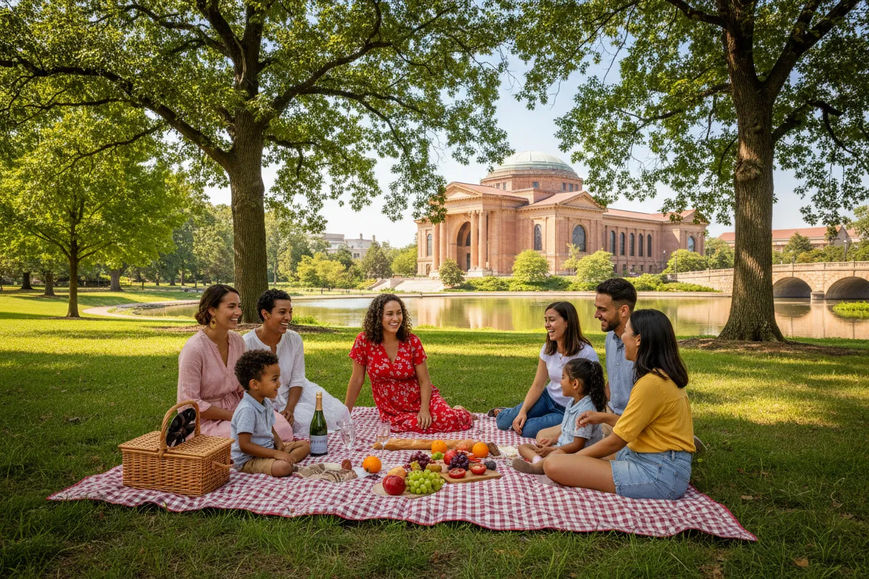 Picnicking in Forest Park