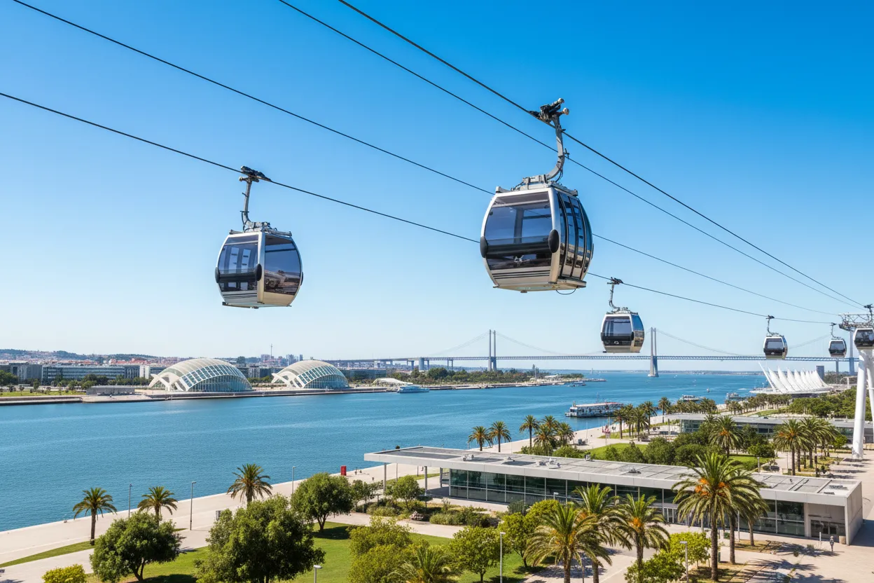 Riding the Telecabine Lisboa